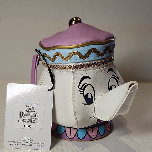 Disney Handbags - New Disney Primark Beauty And Beast Teacup Coin Purse
